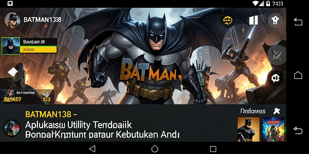 Tampilan antarmuka BATMAN138 yang user-friendly dan interaktif.