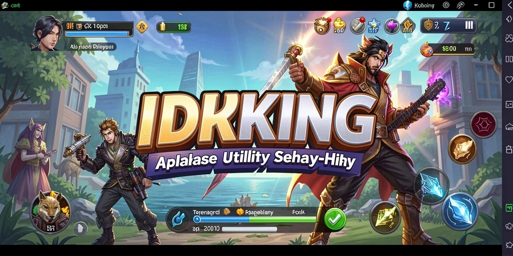 Tampilan utama aplikasi <strong>IDRKING</strong> yang menampilkan fitur Utility.
