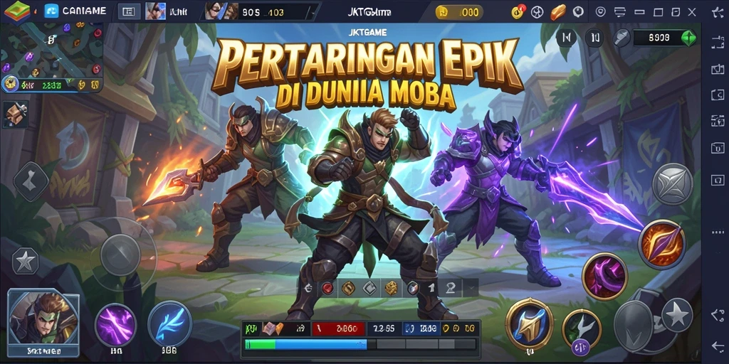 Tampilan seru gameplay JKTGAME dengan strategi tim yang mendebarkan.
