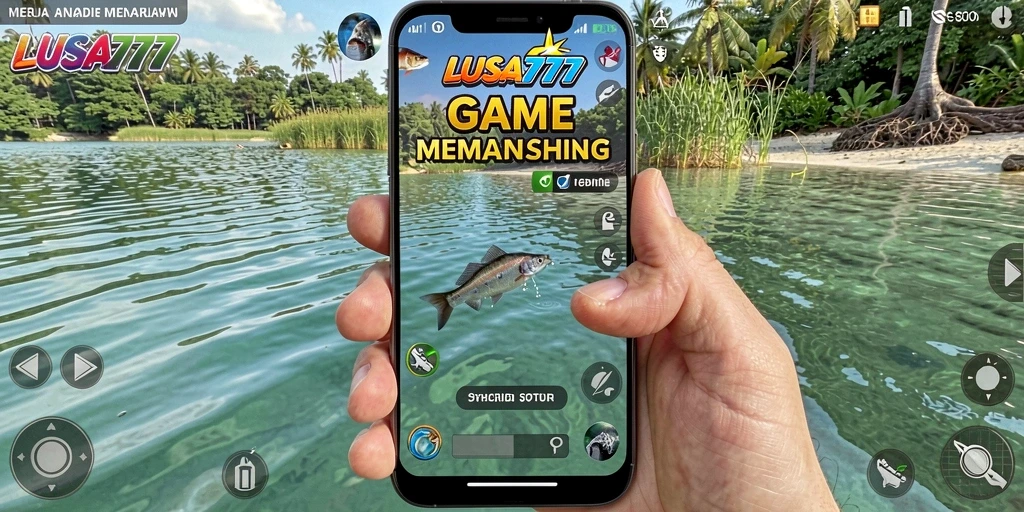 Gameplay LUSA777 yang menampilkan aksi memancing yang mendebarkan.