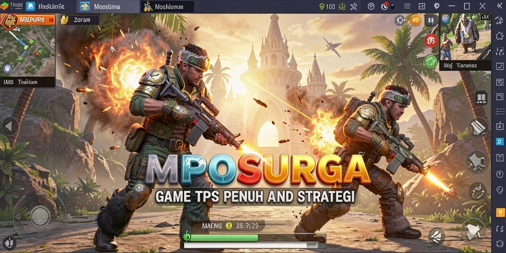 Tampilan gameplay MPOSURGA yang mendebarkan dan penuh aksi.