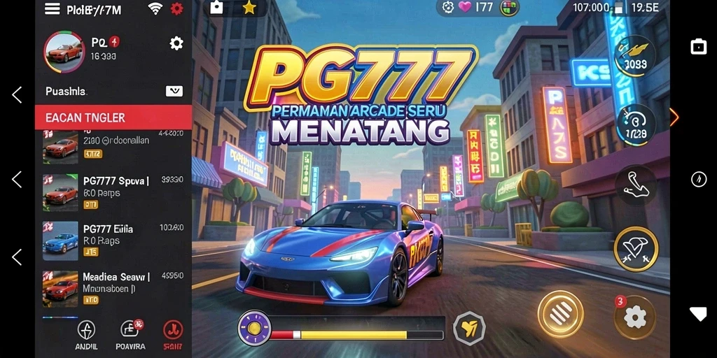 Tampilan gameplay seru PG777 dengan aksi arcade yang menarik.